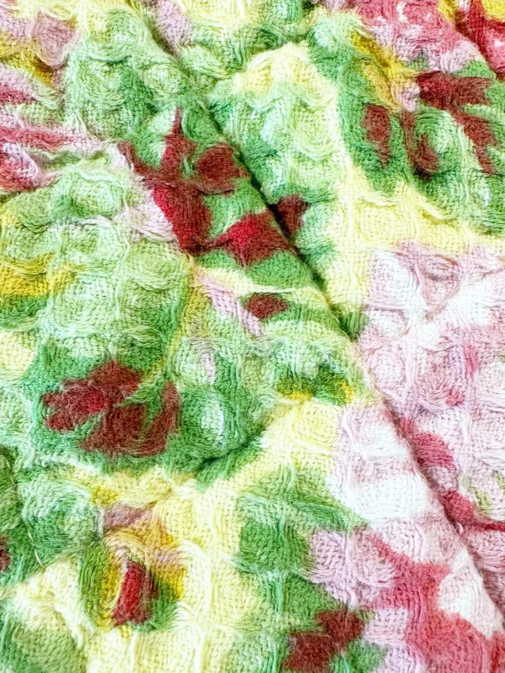 NEW April Cornell Yellow Floral EMMALINE Quilted DRYING MAT
